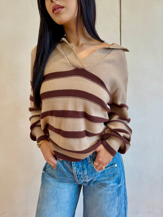 Canela collard sweater