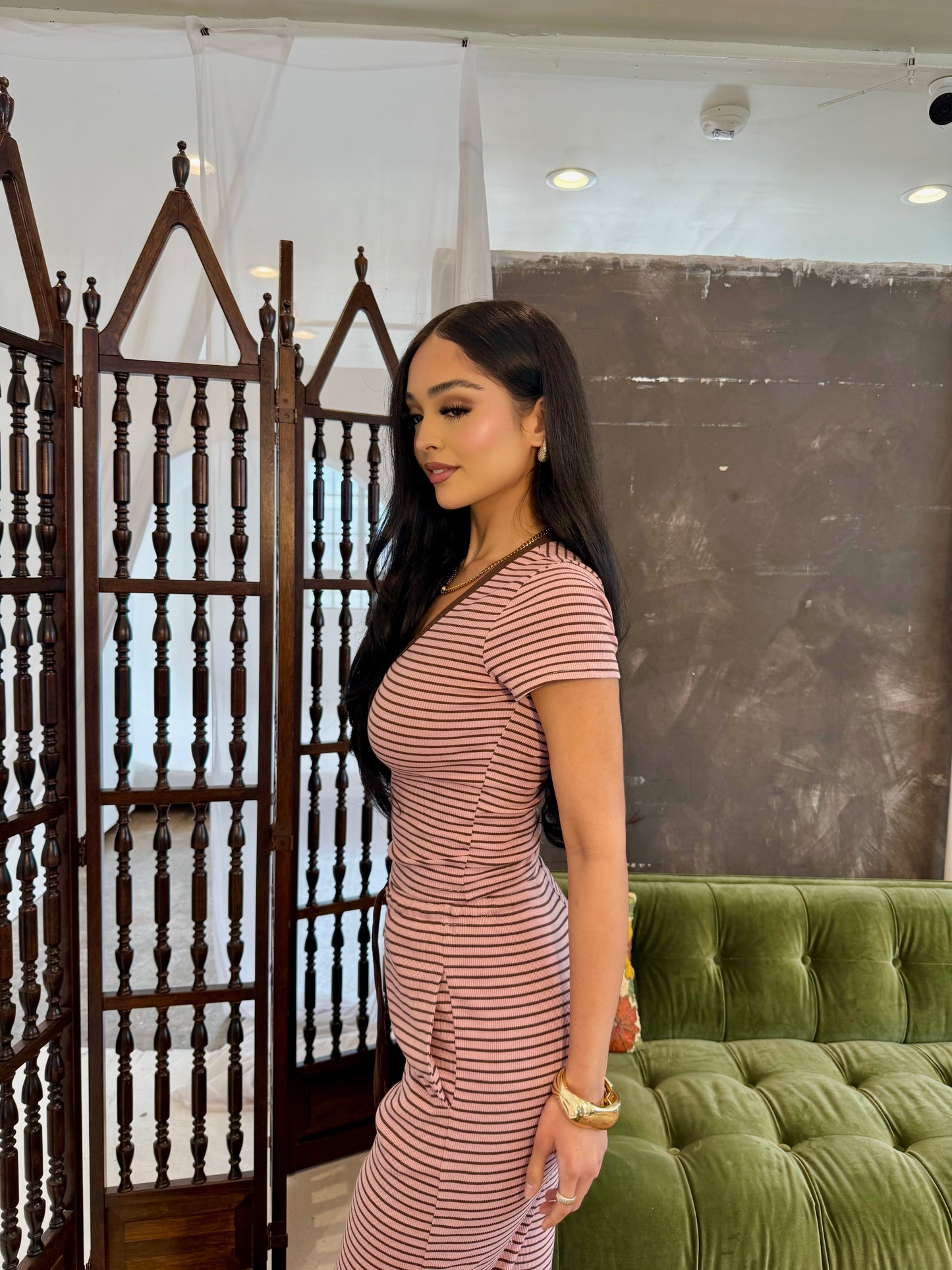 Sick love stripe set top