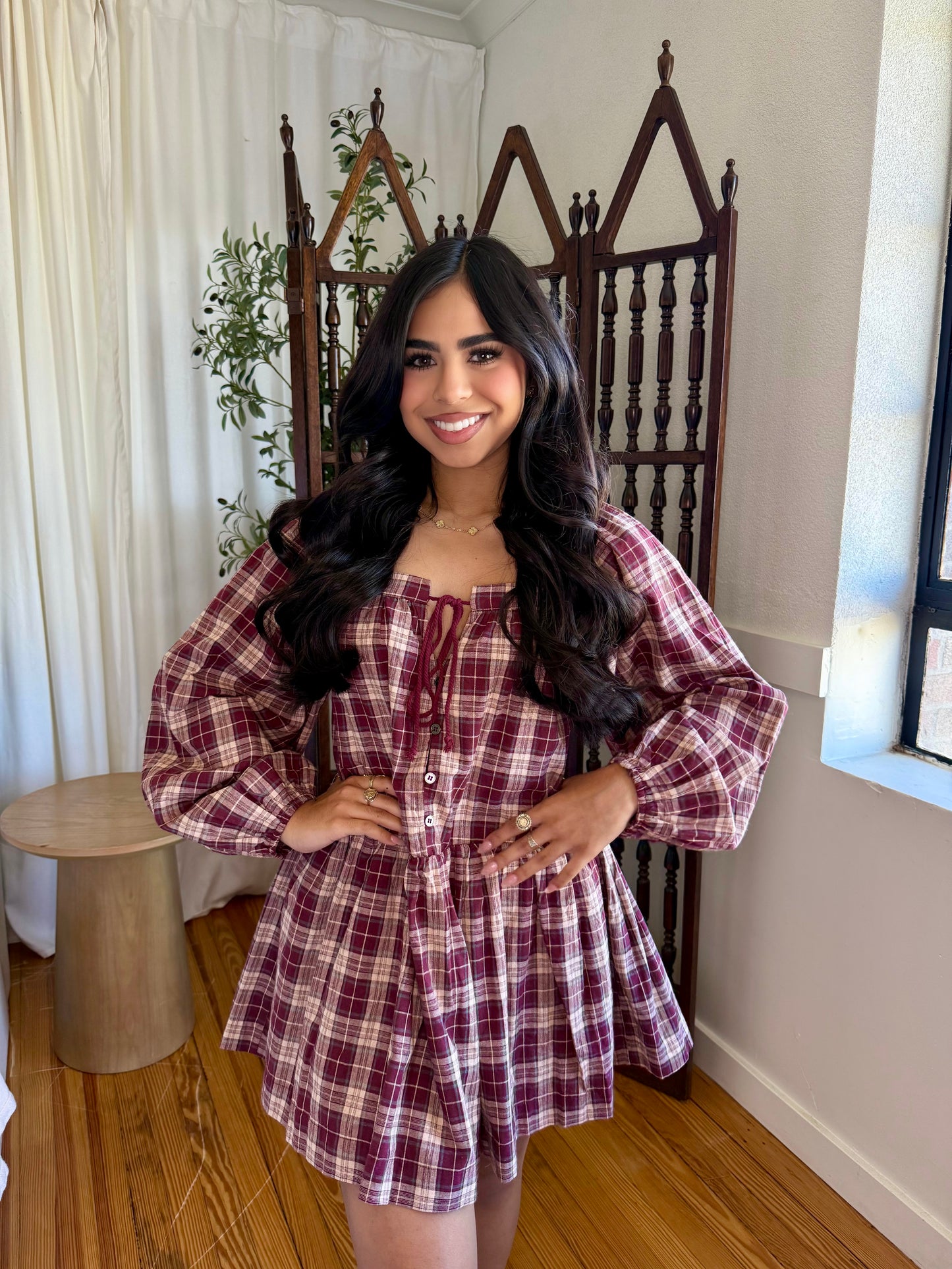 Pumpkin patch burgundy dress