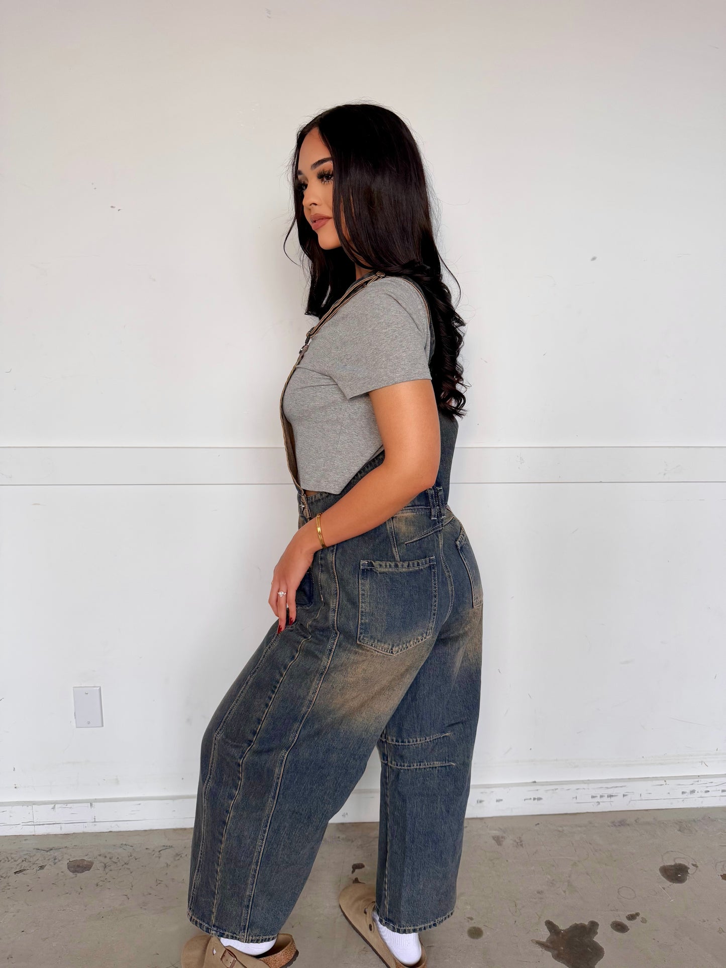 Cariño denim overalls
