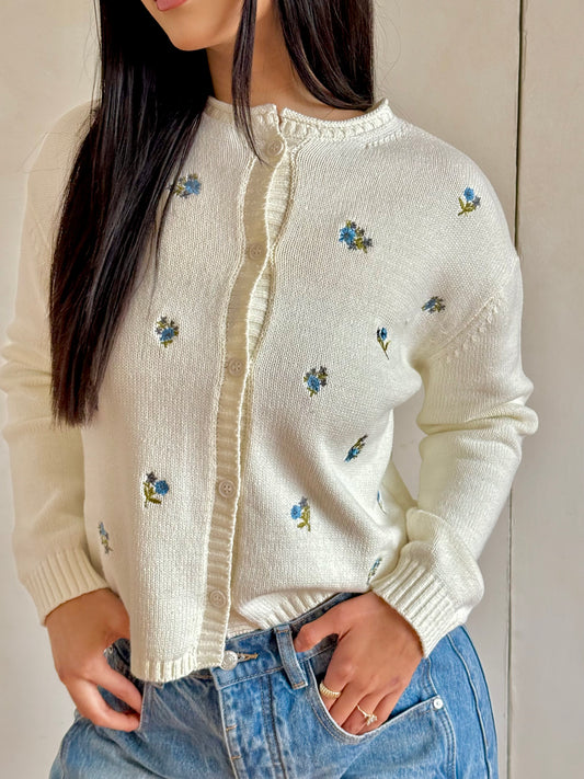 Blue bonnet cardigan