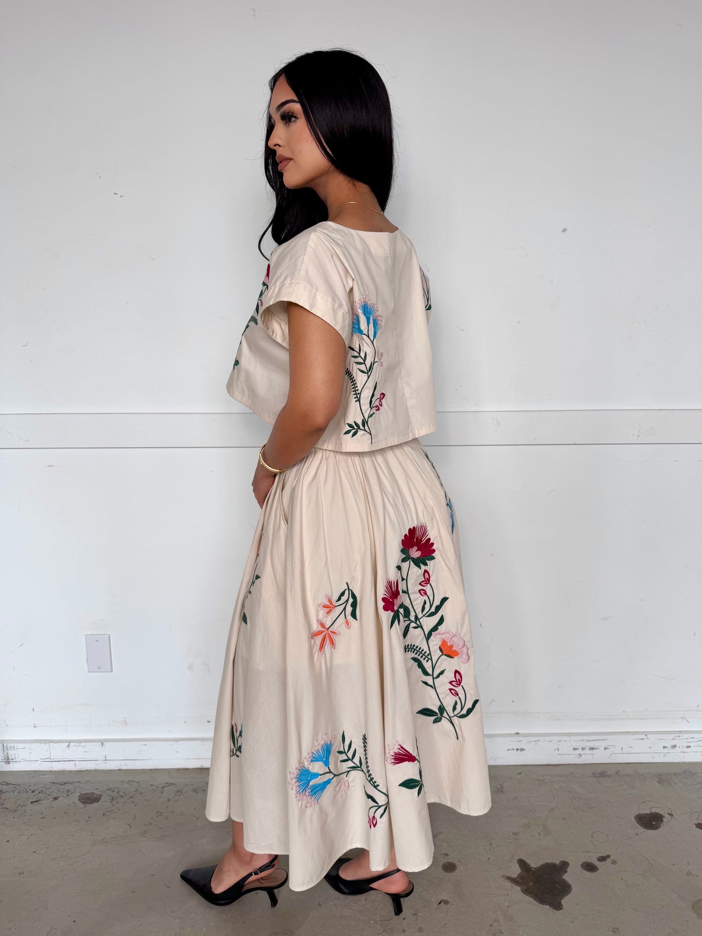 Herencia ecru skirt