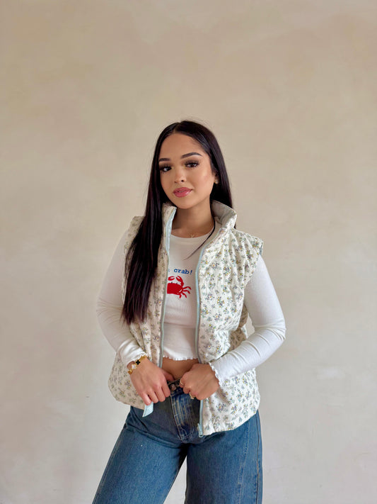 Seleste reversible puffer vest