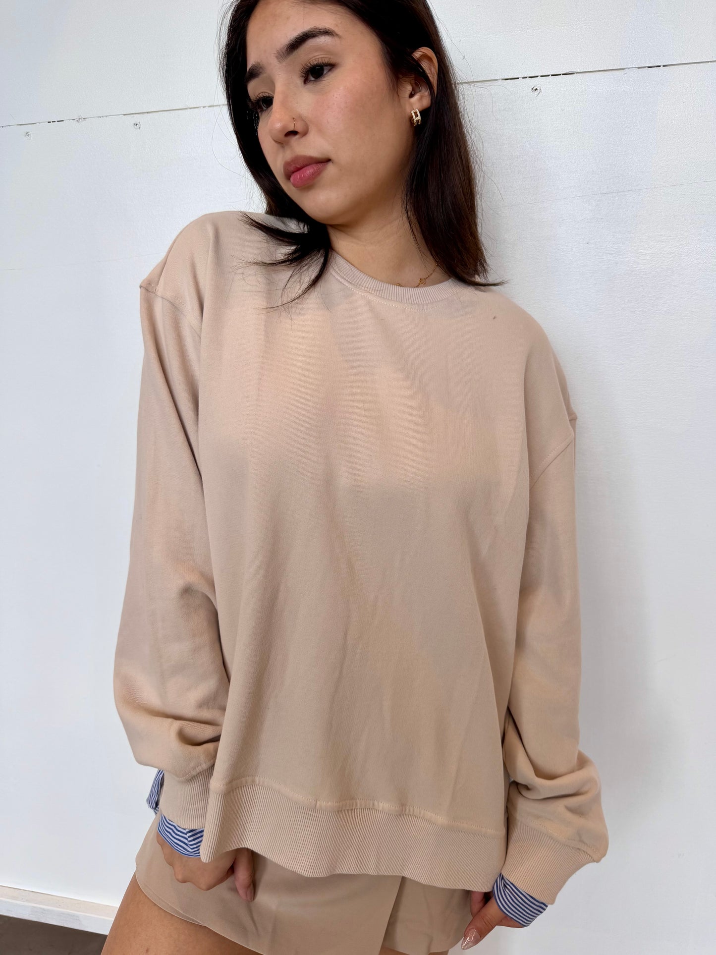 Issy mix media sweater