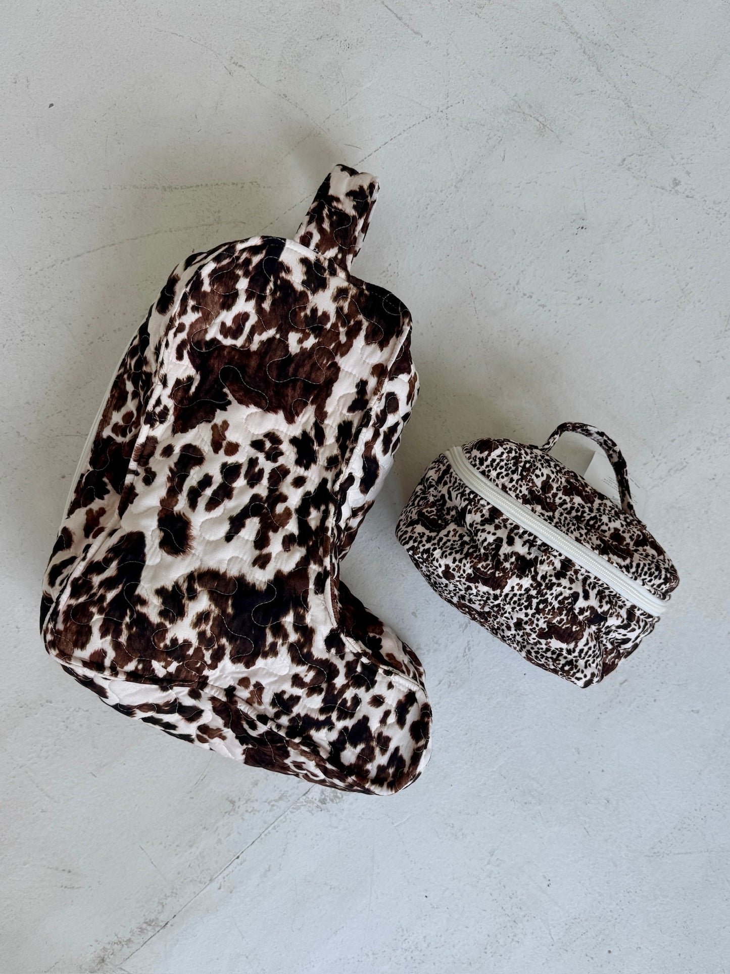 Bella cowhide cosmetic bag