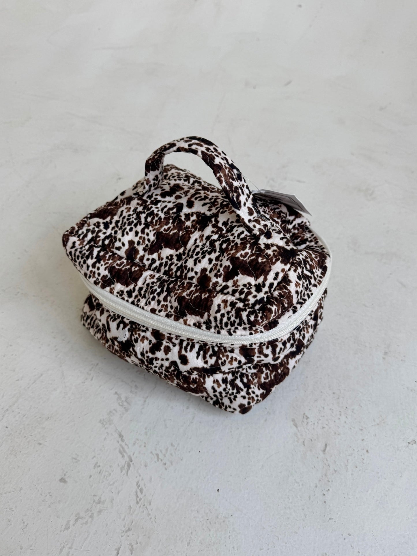 Bella cowhide cosmetic bag