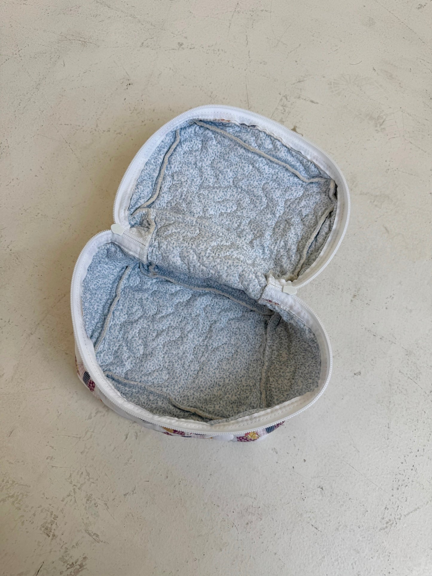 Dresden patch work cosmetic bag