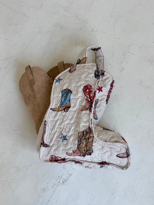 Thunderbird boots quilted boot bag