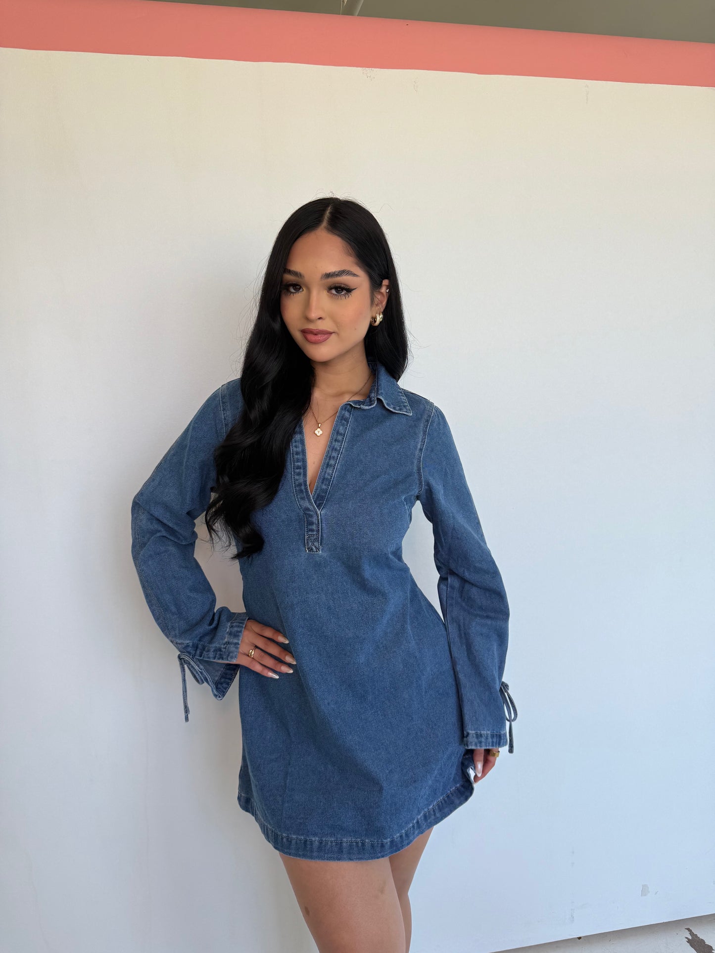 Indigo Denim Mini Dress