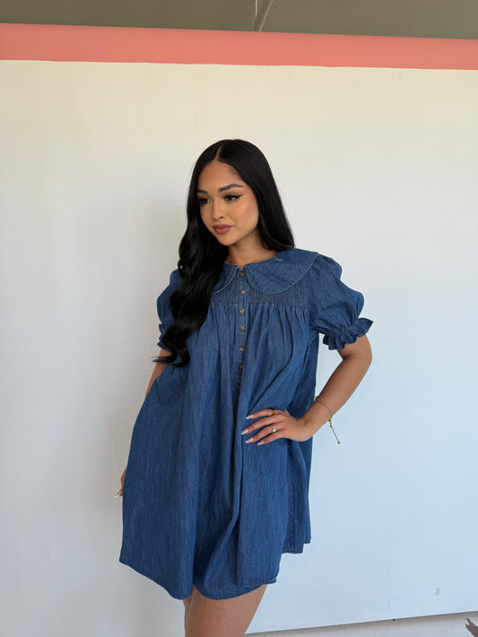 Live without you collar dress