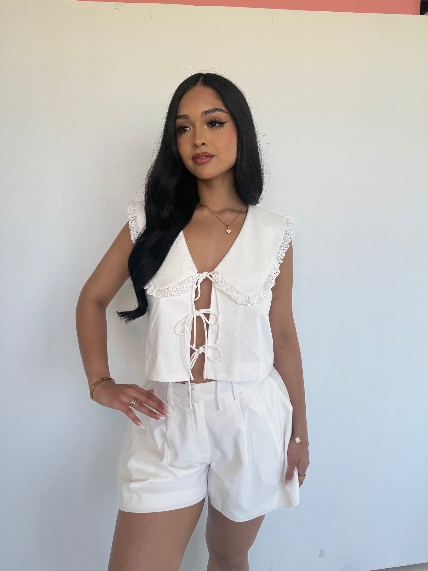 Melting peter collar top