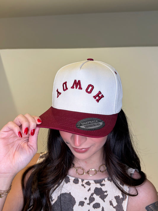 HOWDY - Upside Down Two-Toned Structured Cap