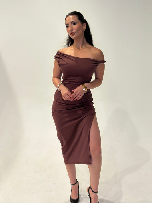 Chocolate dinner dress