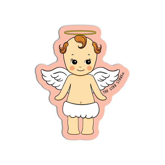 Baby Angel Vinyl Textured Sticker