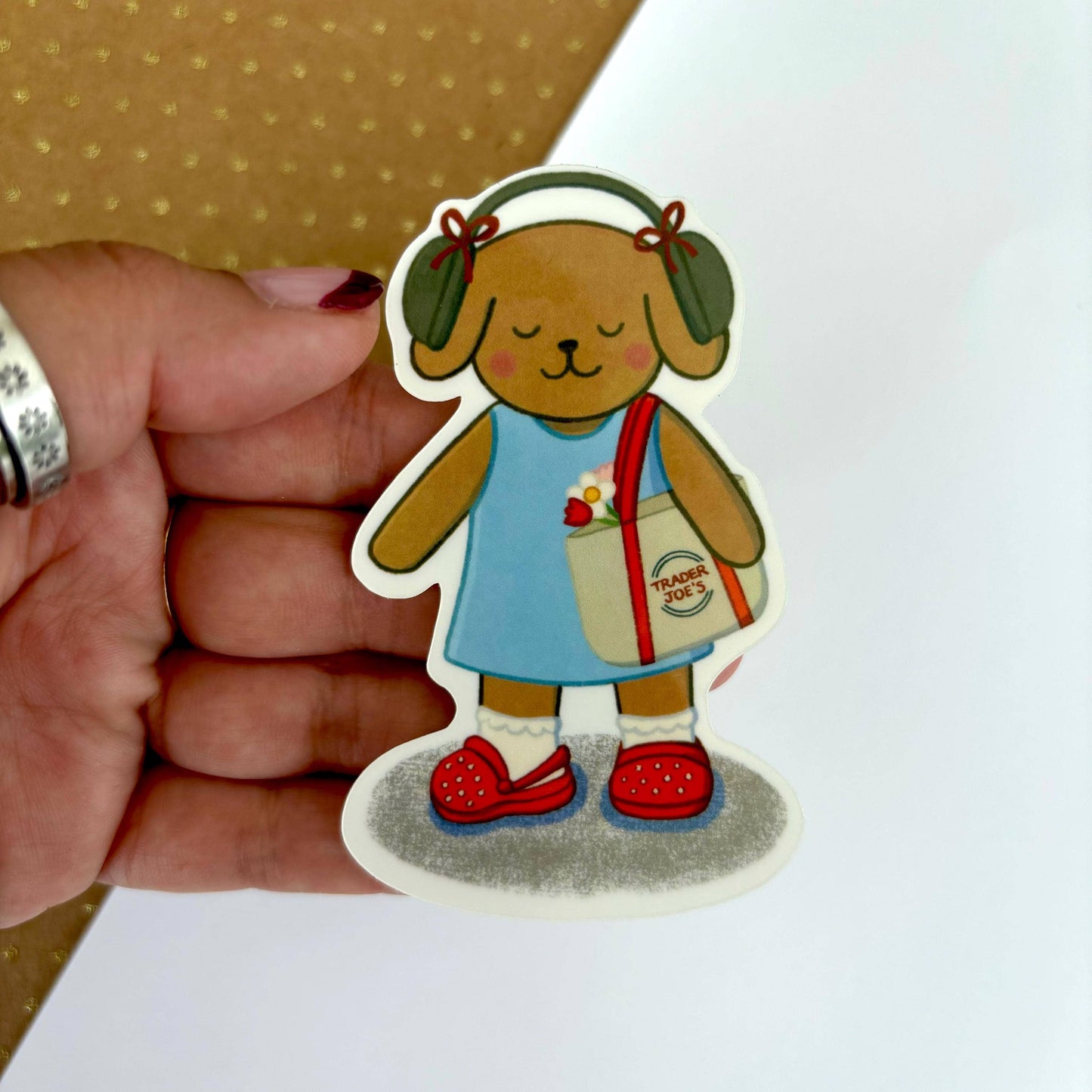 Trader Joe’s Puppy Vinyl Waterproof Sticker