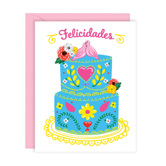 Felicidades Wedding Card In Spanish / Portuguese (A2)