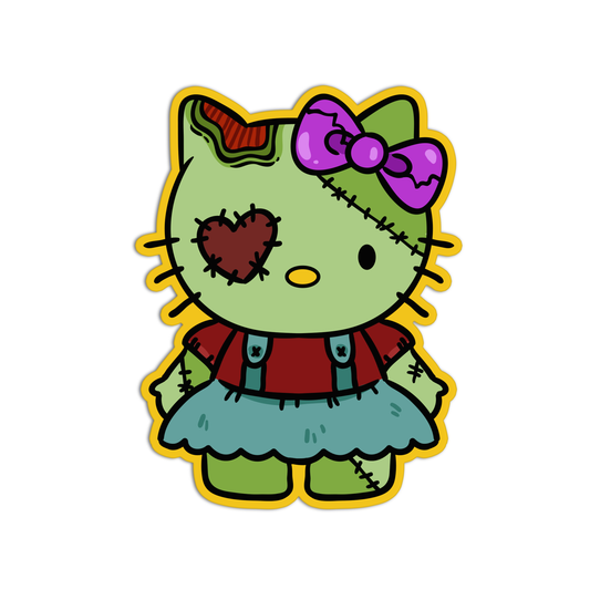 Hello Kitty Zombie Sticker