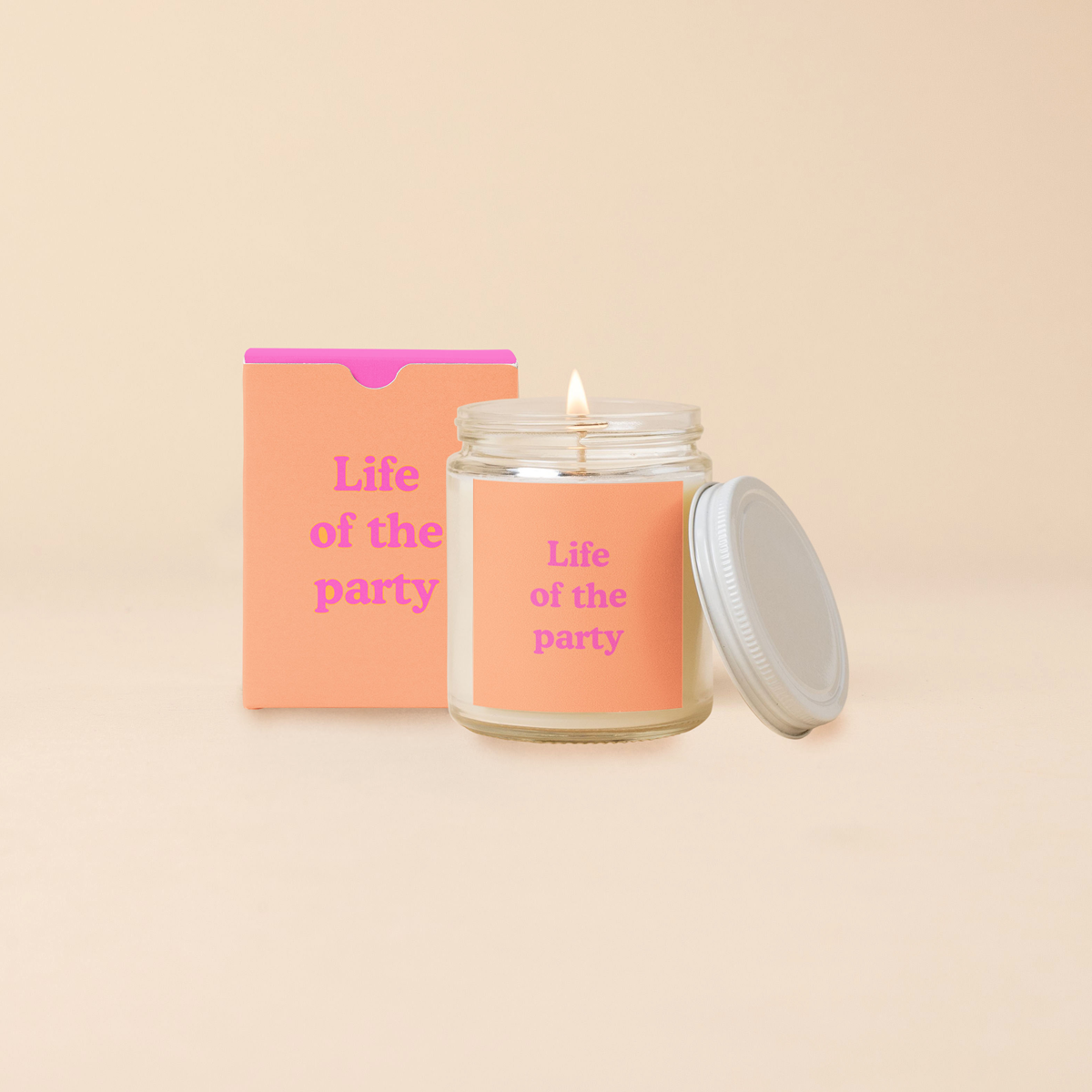 Candle Jar w/Lid - Yippie (Top Seller!)