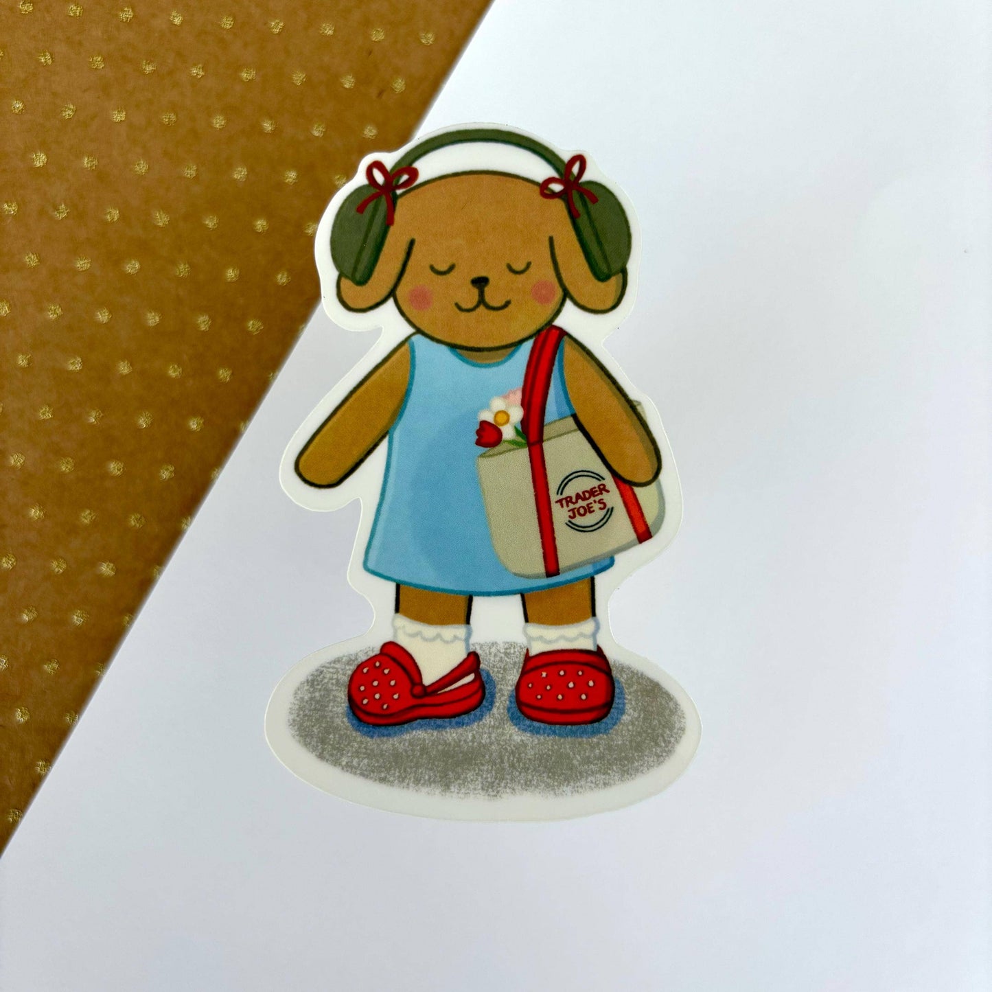 Trader Joe’s Puppy Vinyl Waterproof Sticker