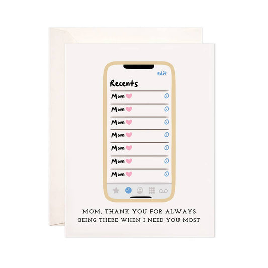 Mom's Calls Greeting Card - Mother's Day Card