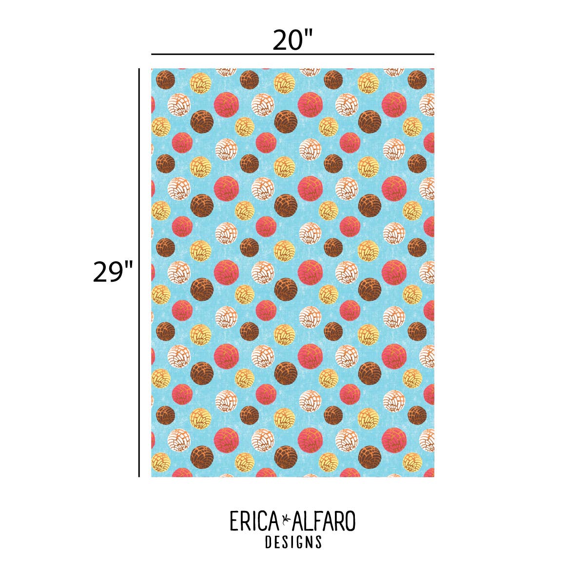 Pan Dulce Concha Gift Wrap Roll of Sheets