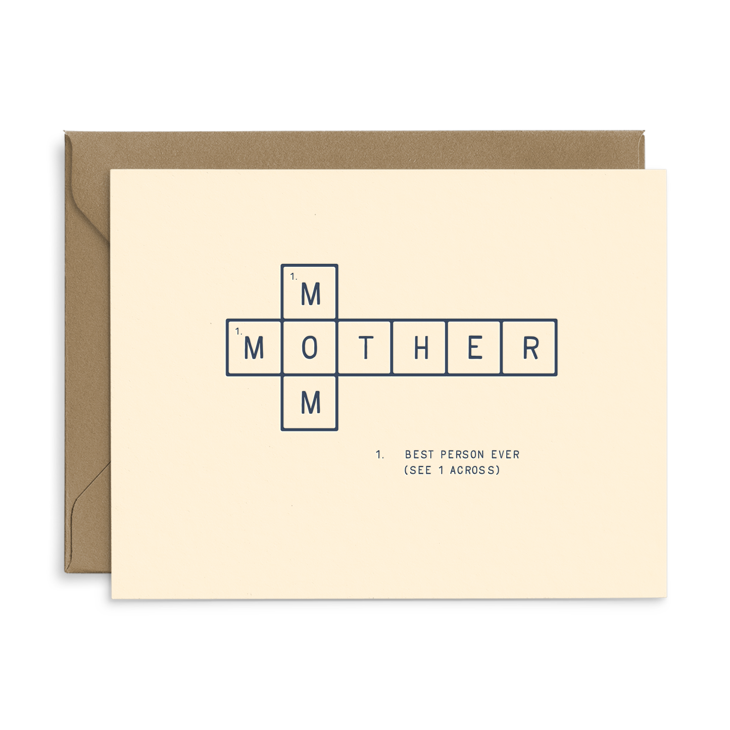 Mom Crossword Mother's Day Greeting Card
