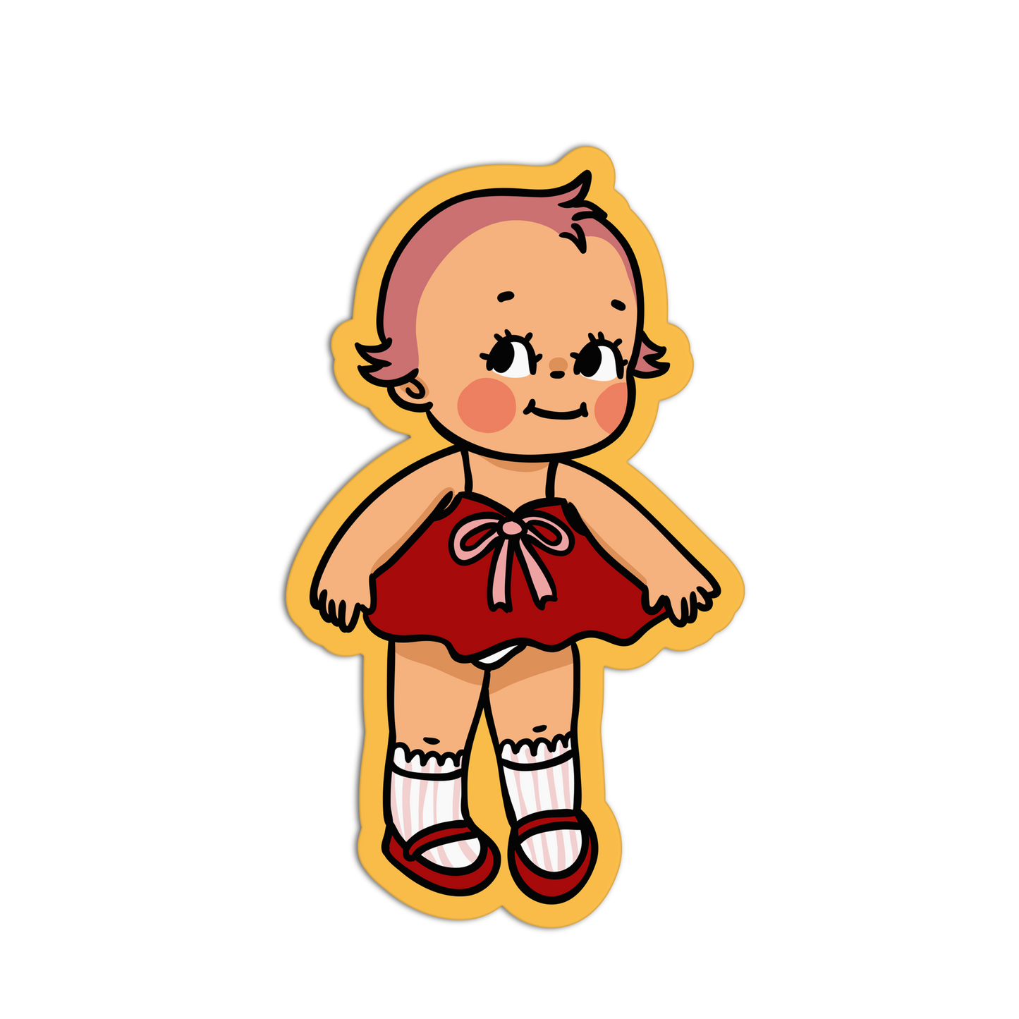 Retro Babies Vinyl Waterproof Stickers