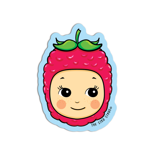 Baby Raspberry Vinyl Textured Sticker