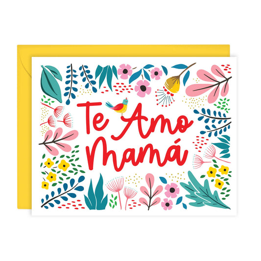 The Amo Mamá - Mother's Day card in Spanish (A2)
