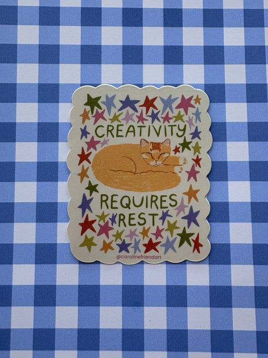 Creativity Requires Rest Sticker