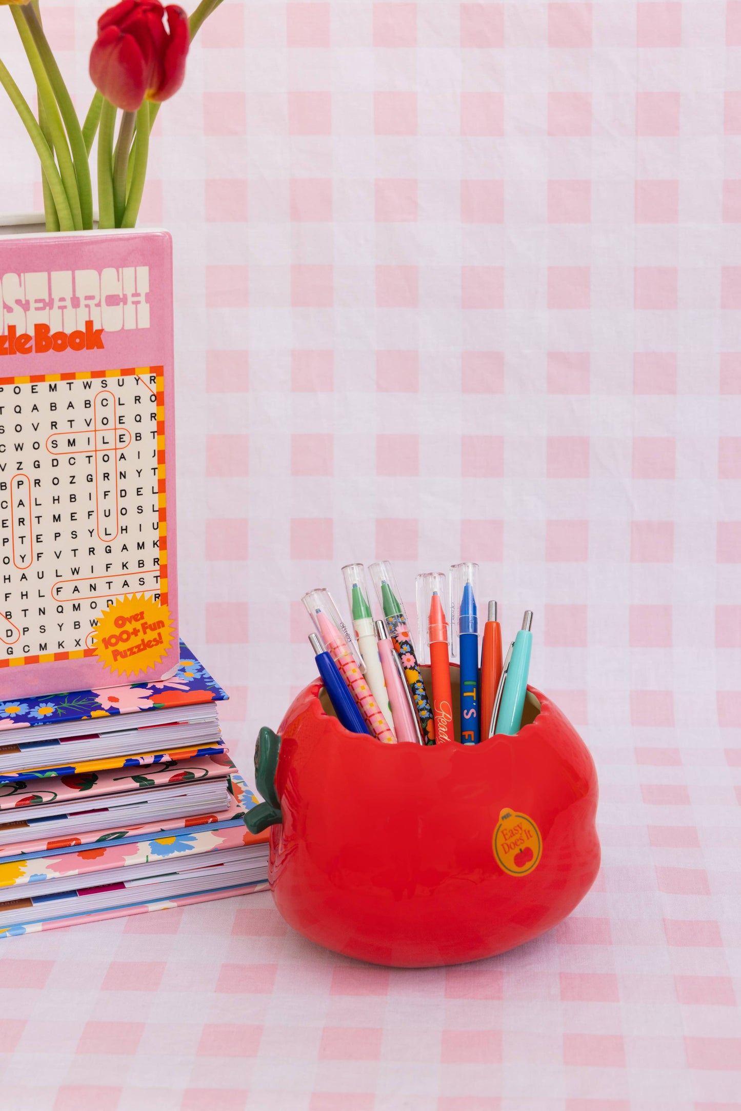 Ceramic Pencil Cup, Apple