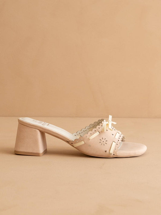 The Breda Blush | Sweet low heel sandal