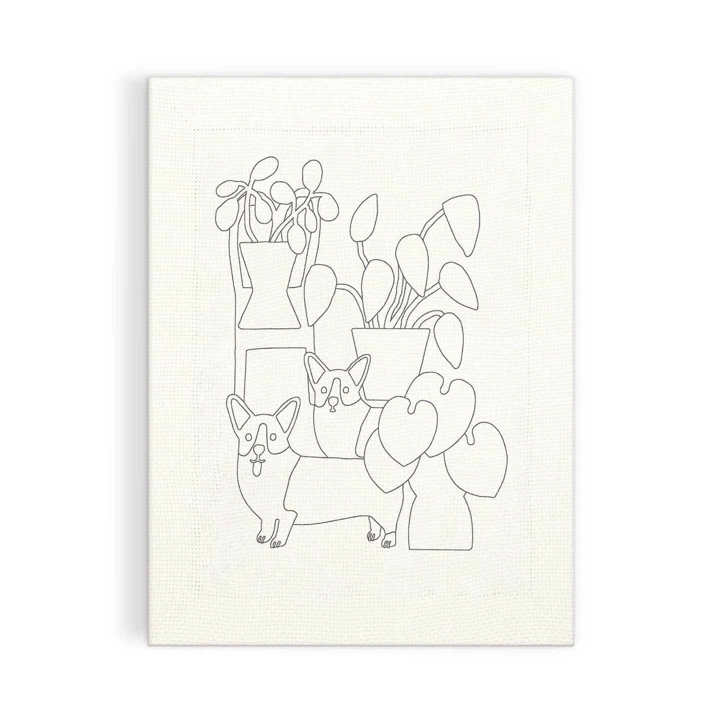 Corgi Friends Punch Needle Kit