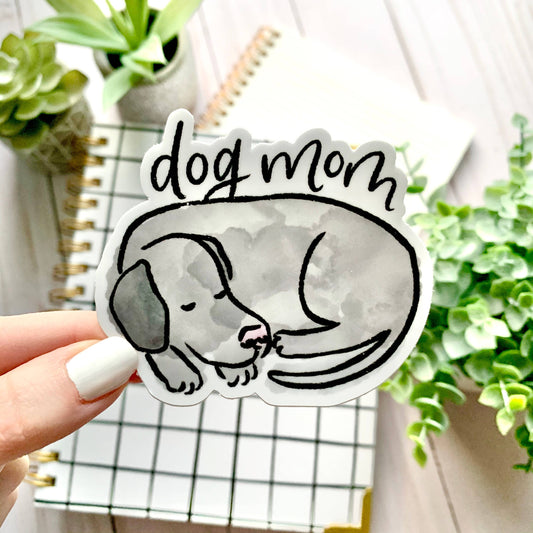 Dog Mom Sticker 2.5x3in