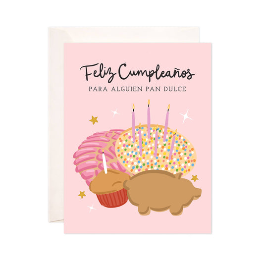Pan Dulce Birthday Greeting Card - Spanish Birthday Card