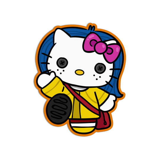 Hello Kitty Coraline Sticker