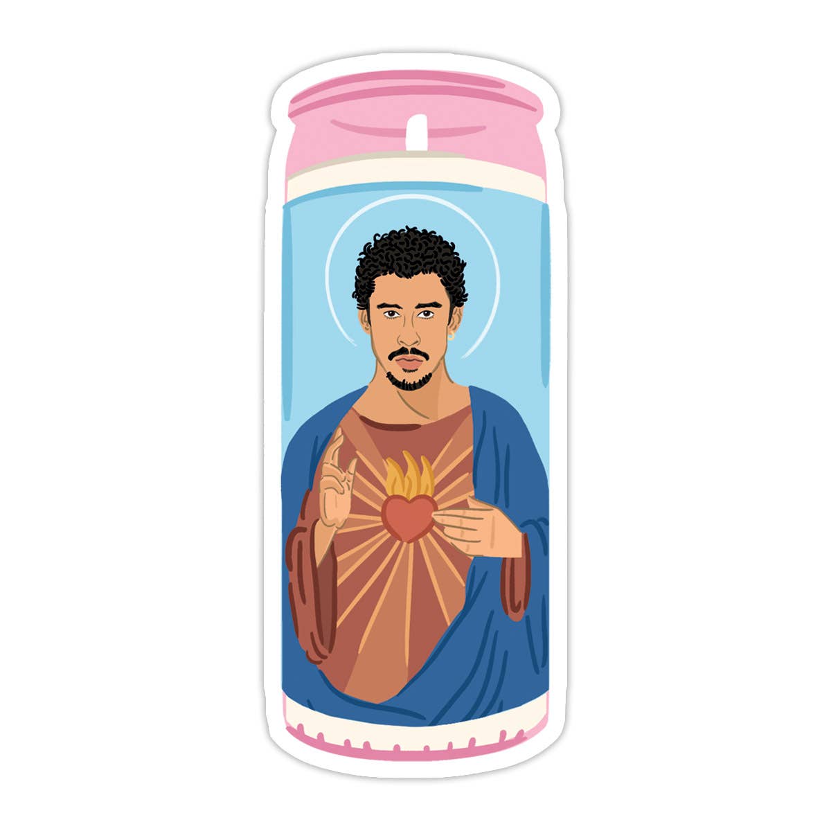 Benito Candle Vinyl Sticker - Bad Bunny Inspired