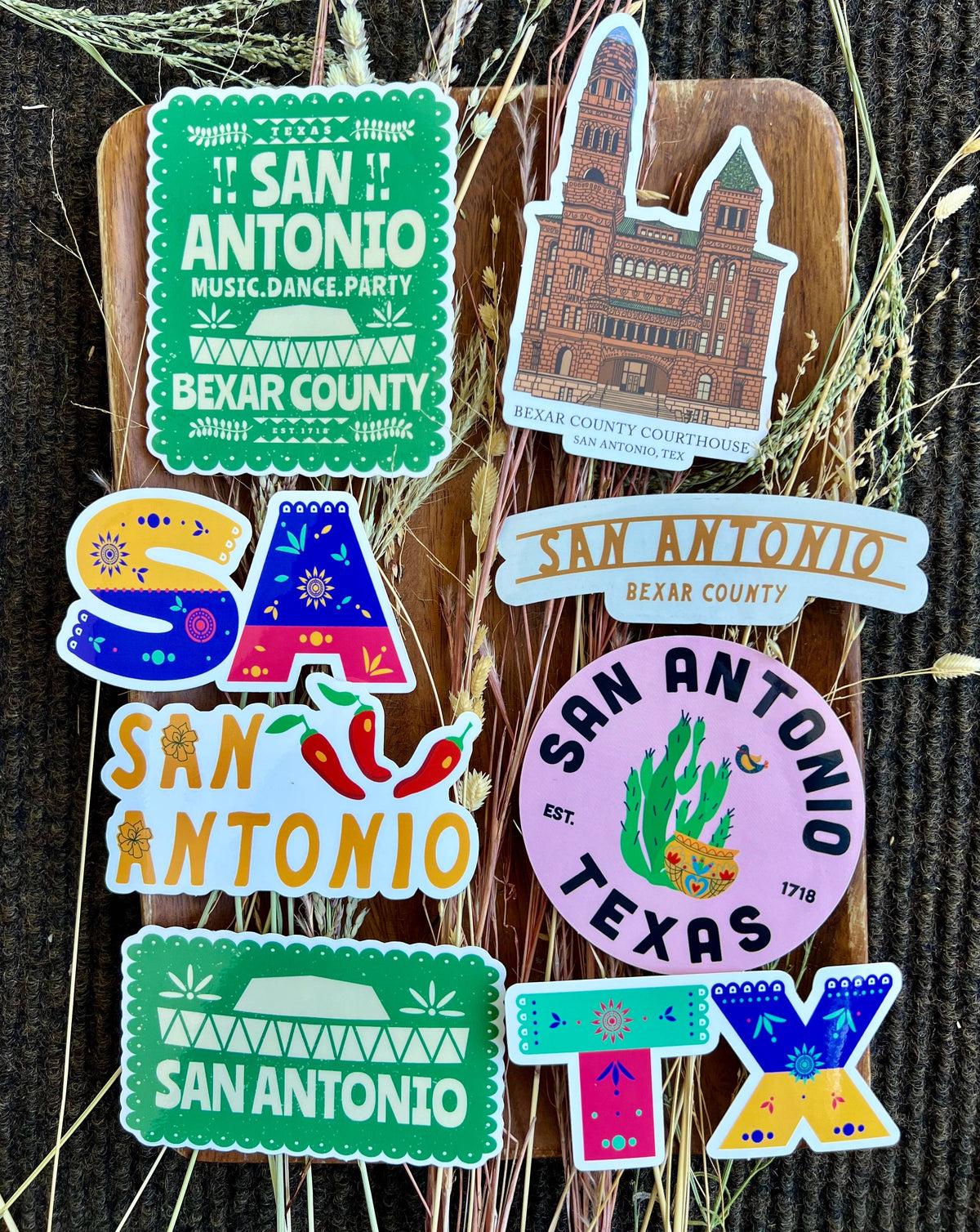 Texas Sticker - Papel Picado Texas - Waterproof Sticker
