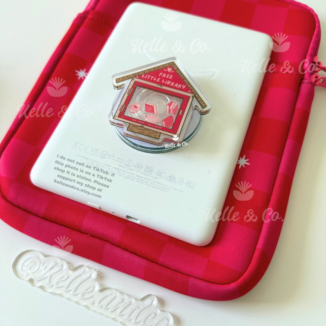 Little Library Shaker MagSafe Kindle Grip | Kindle case grip
