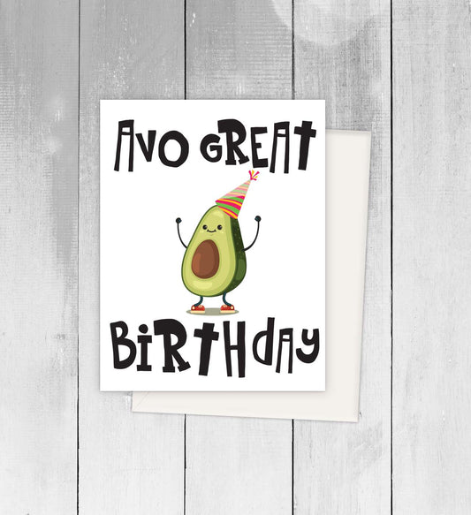 Avo Great Birthday Spanish Greeting Card