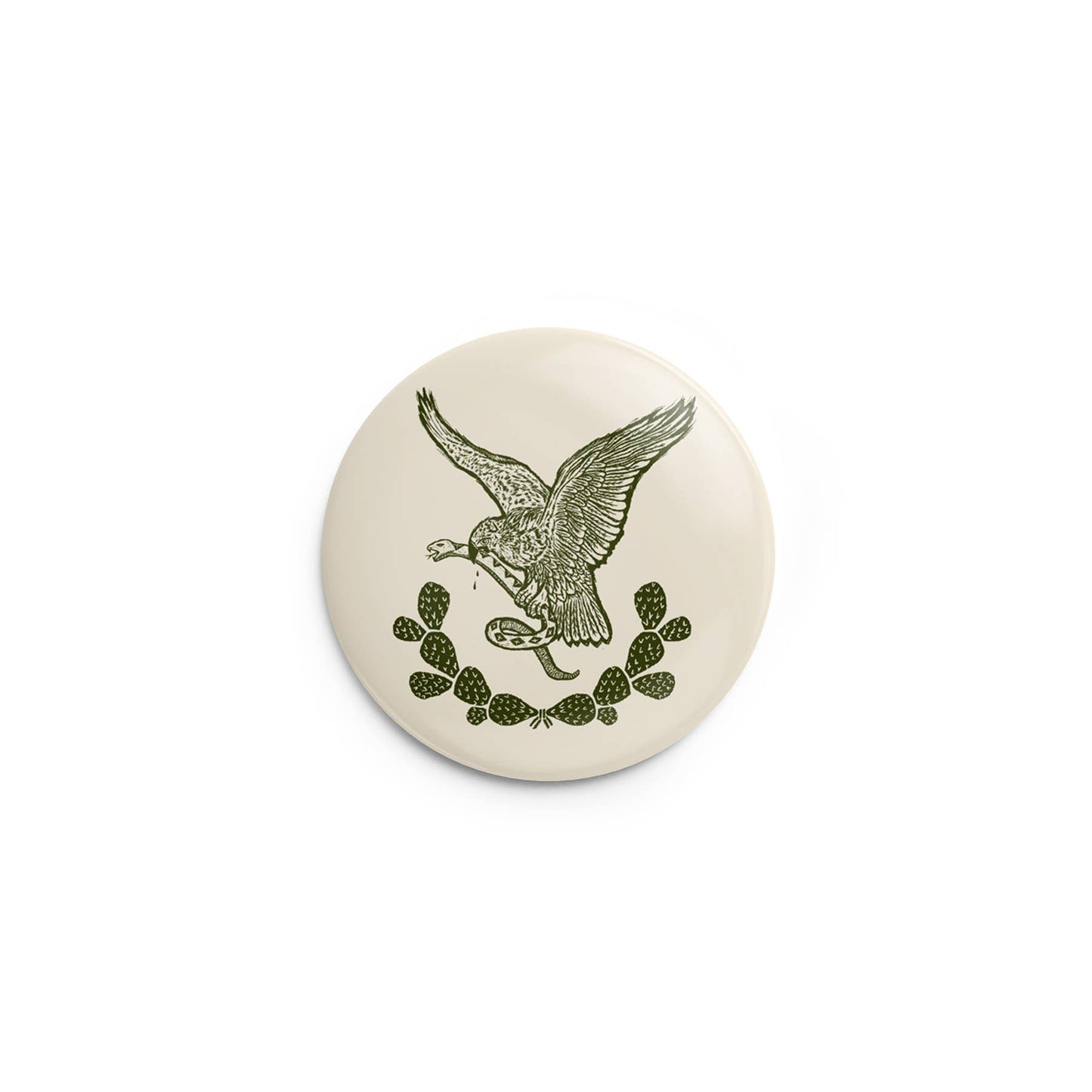 Mexican Eagle Pin-Back Button