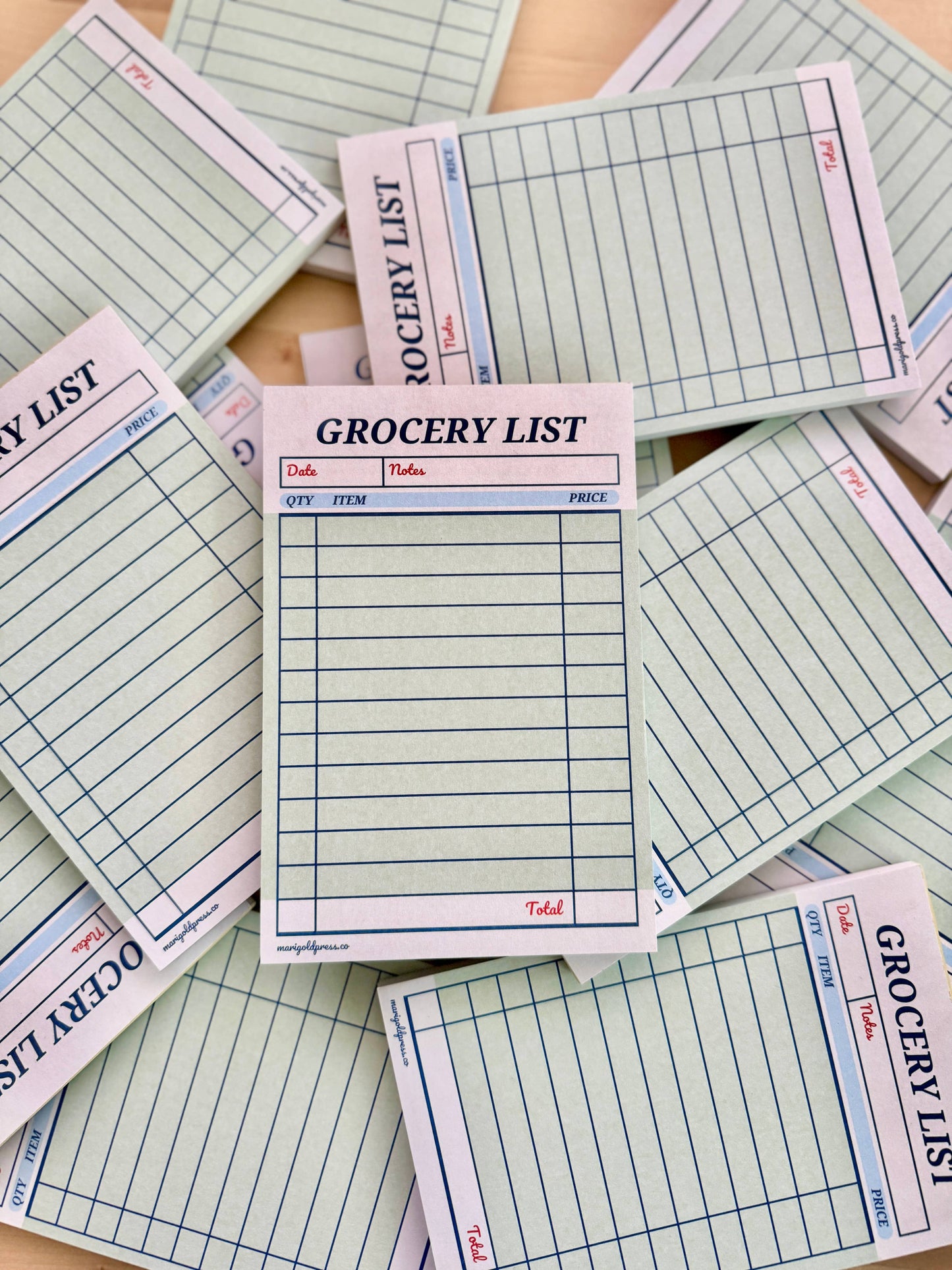 Guest Check Notepad Grocery List