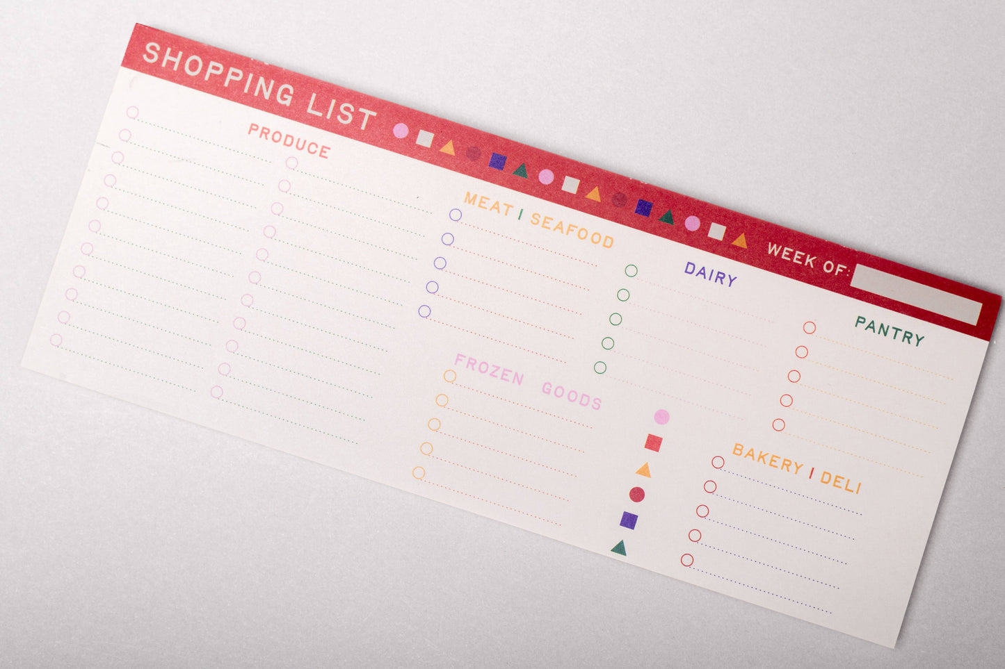 Meal Planner and Shopping List Set, Floral