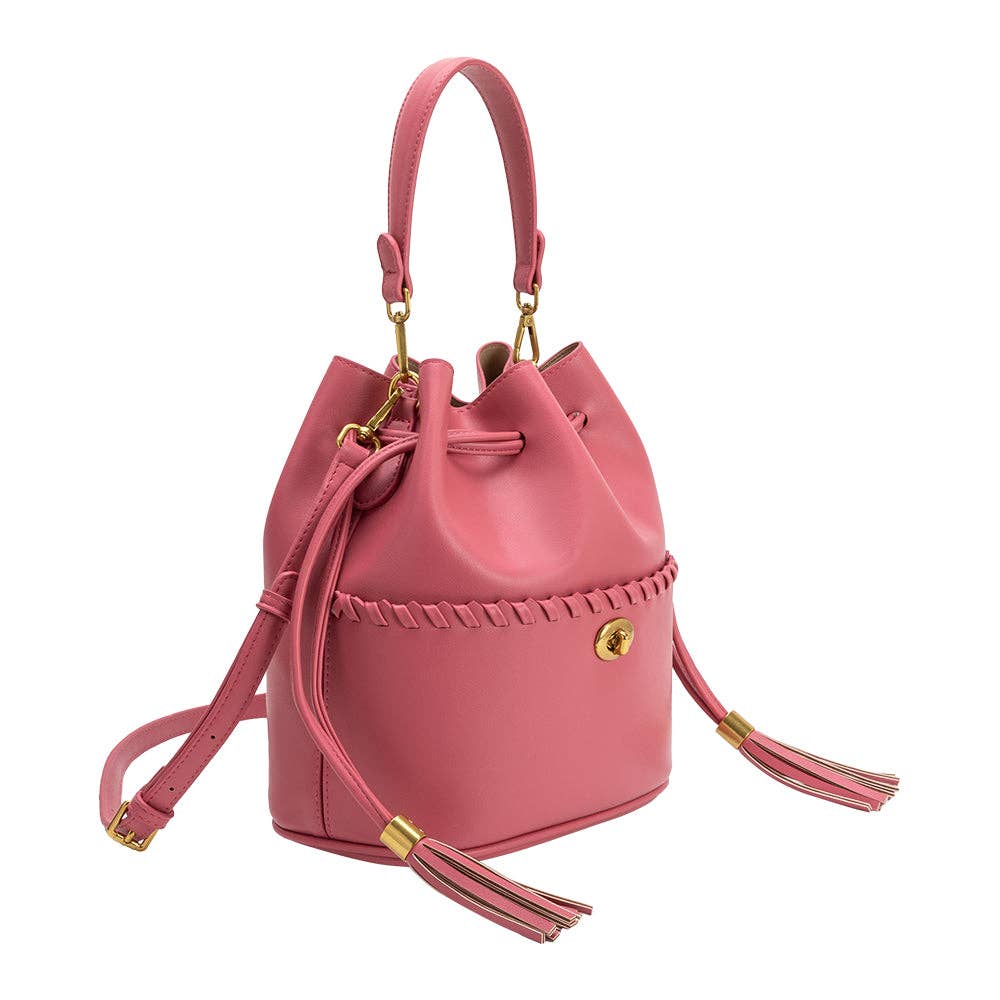 Janae Flamingo Recycled Vegan Leather Top Handle Bag