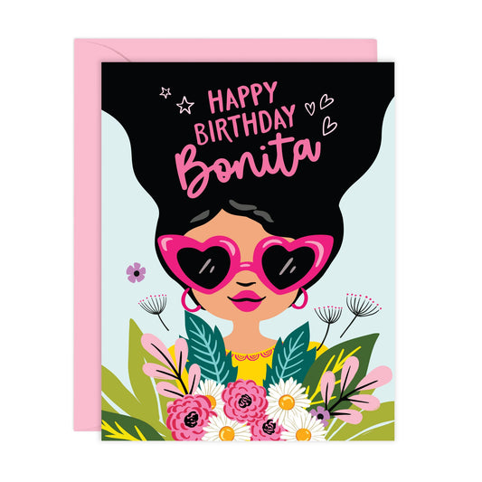 Happy Birthday Bonita | Spanglish card (A2)